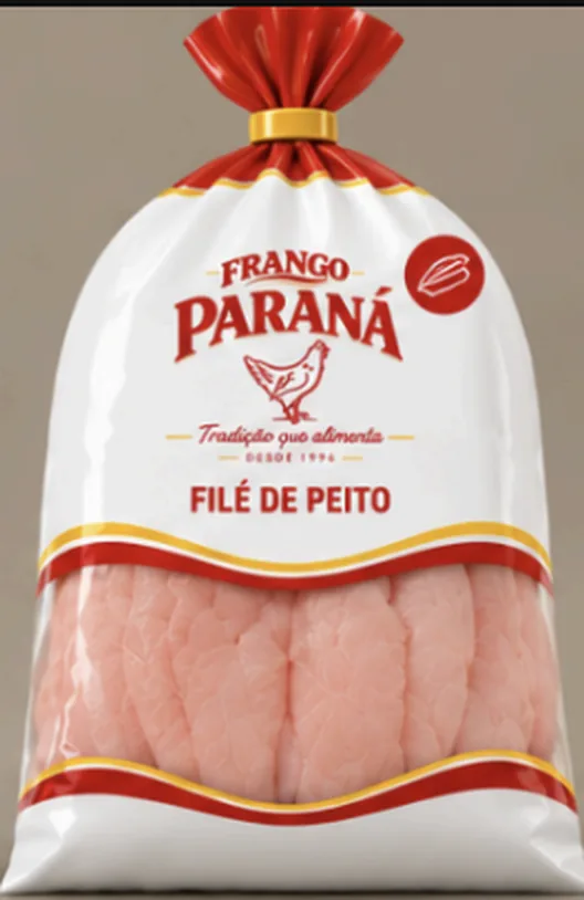 Embalagem de filé de peito da Frango Paraná