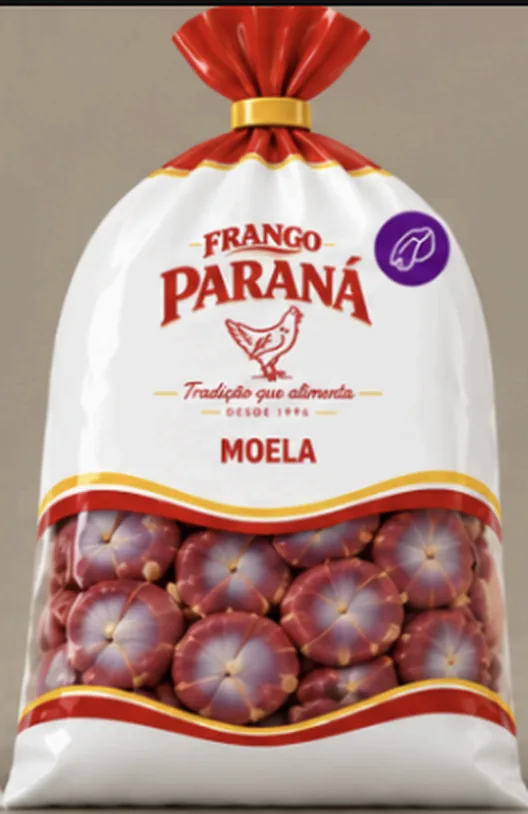 Embalagem de moela da Frango Paraná